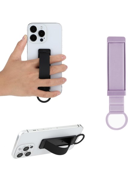 Telefonlar İçin Standlı ve Askılıklı El Parmak Tutucu-AL4939