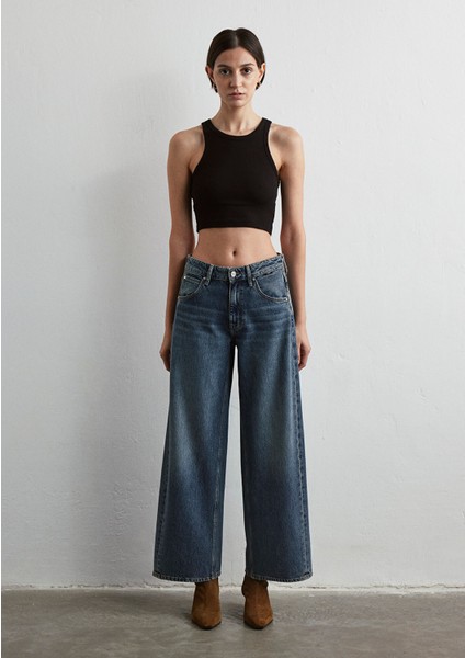Siena Iconic Puslu Indigo Mavisi Jean Pantolon 1010763-88582 fırsatları