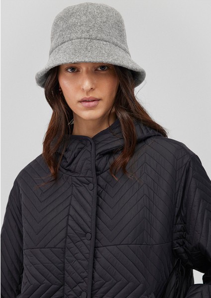 Gri Yün Bucket Şapka 1911759-82758