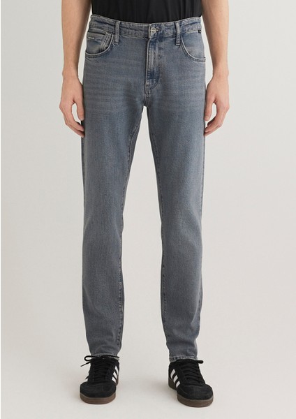Milan Mavi Black Puslu Koyu Mavi-Gri Jean Pantolon 0081089341