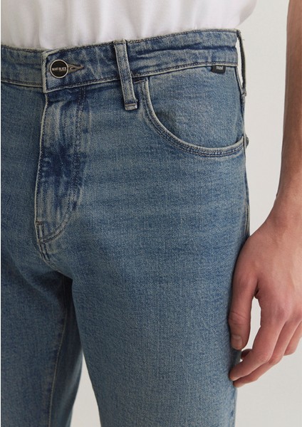 Milan Mavi Black Puslu Mavi-Gri Jean Pantolon 0081089344