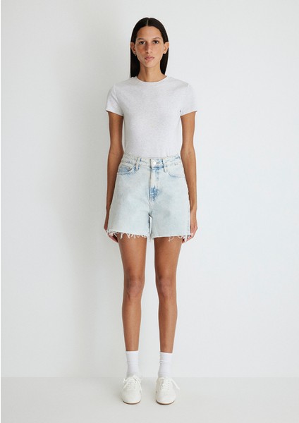 Millie 90LAR Buz Mavi Jean Şort 1458987072