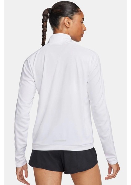 Dri Fit Big Swoosh 1/4 Zip Training Runnig Sweatshirt Koşu Antrenman Sweatshirt Beyaz fiyatları