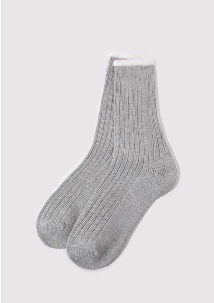 Gri Bot Çorabı 1912719-82816