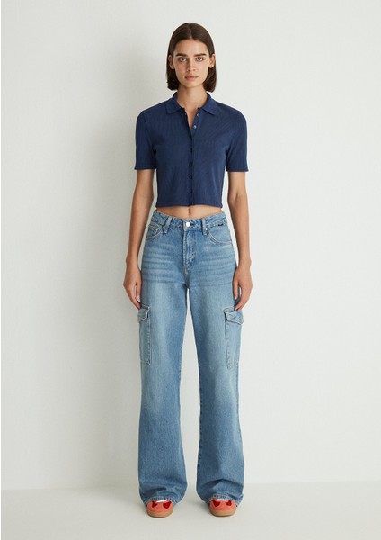 Carina Street Puslu Açık Mavi Jean Pantolon 1010764-87752 indirimleri