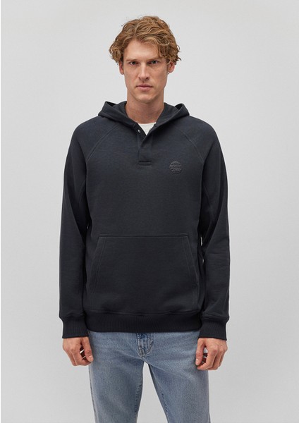 Kapüşonlu Antrasit Sweatshirt 0S10163-70499