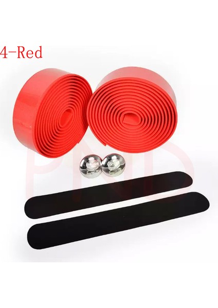 4 Kırmızı Stil Yol Bisikleti Bisiklet Direksiyon Bandı Kamuflaj Bisiklet Kolu Kemer Mantarlı Kavrama FZE001 (Yurt Dışından)