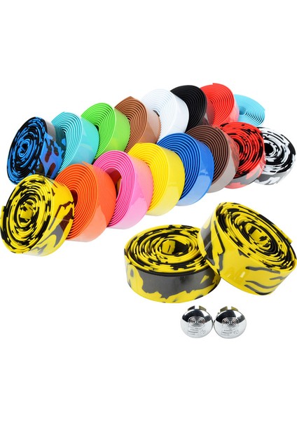 11 Beyaz ve Mavi Tarzı Yol Bisikleti Bisiklet Direksiyon Bandı Kamuflaj Bisiklet Kolu Kemer Mantarlı Kavrama FZE001 (Yurt Dışından) fiyatları