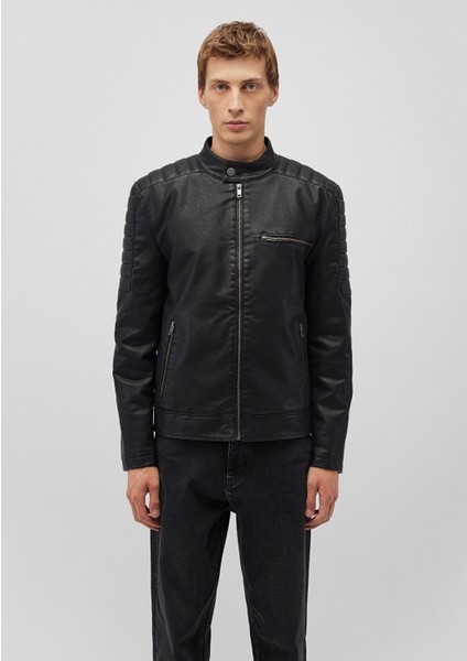 Siyah Suni Deri CEKET0110440-900 modelleri