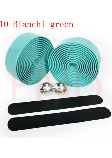 10 Bianchi Yeşil Tarzı Yol Bisikleti Bisiklet Direksiyon Bandı Kamuflaj Bisiklet Kolu Kemer Mantarlı Kavrama FZE001 (Yurt Dışından)
