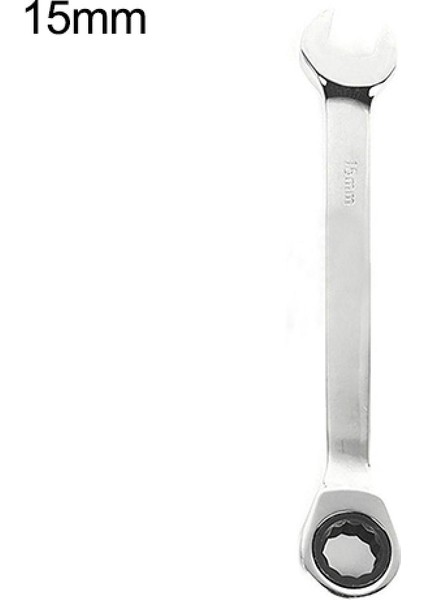 15 mm Stil Ev Malzemeleri Için 1 Adet mm Ters Çevrilebilir Ratchet Anahtar Yuvası Anahtar Somunu Aracı Tamir Aracı (Yurt Dışından)