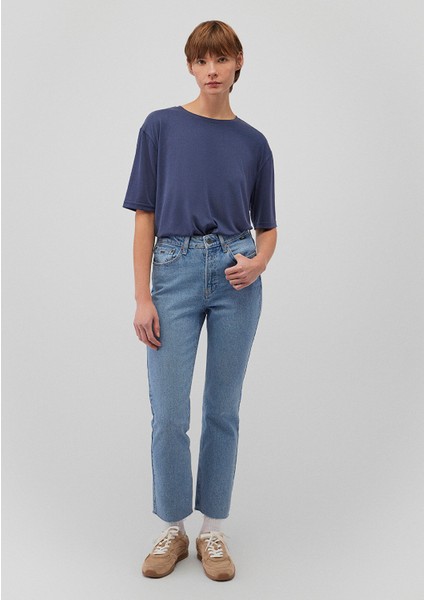 Lacivert TENCEL TM Modal Basic Tişört 1611897-70487