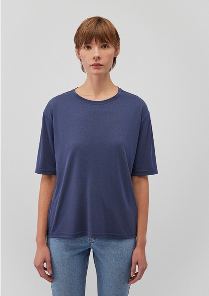 Lacivert TENCEL TM Modal Basic Tişört 1611897-70487 modelleri