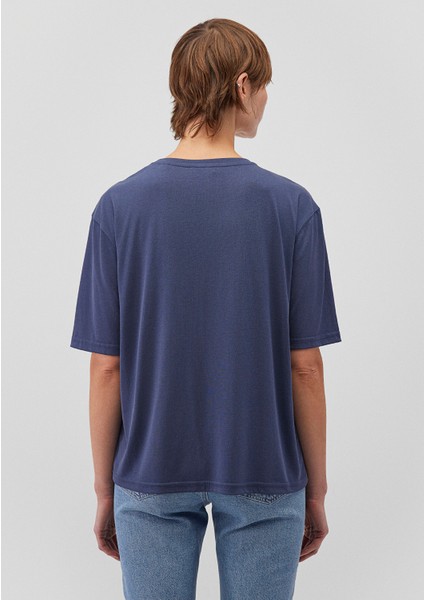 Lacivert TENCEL TM Modal Basic Tişört 1611897-70487 fırsatları