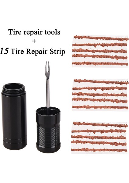 Kit B Stili Bisiklet Tüpüsüz Lastik Tamir Aracı Kiti Mini Mtb Yol Bisikleti Lastik Takma Delik Tamiri Düz Yama ile Sızdırmazlık Lastik Şerit Seti (Yurt Dışından)