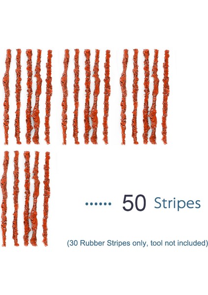 50 Lastik Tamir Stili Bisiklet Aracı Lastik Tamir Kauçuk Şerit ve Bisiklet Lastik Tamir Matkabı Mtb Yol Bisikleti Tüp Tamir Aracı Basit Restore Seti (Yurt Dışından)