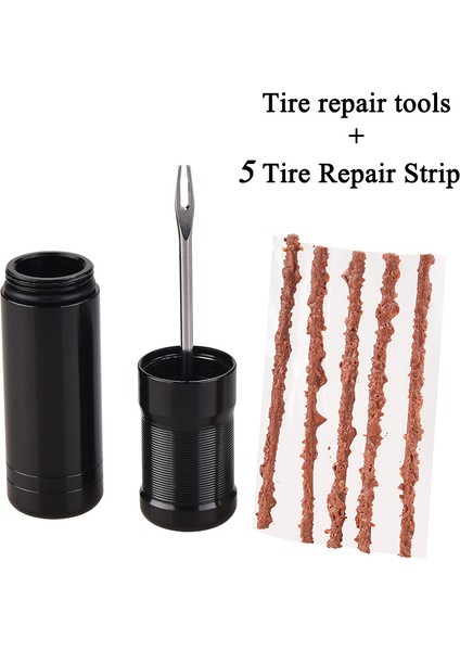 Kit A Stili Bisiklet Tüpüsüz Lastik Tamir Aracı Kiti Mini Mtb Yol Bisikleti Lastik Takma Delik Tamiri Düz Yama ile Sızdırmazlık Lastik Şerit Seti (Yurt Dışından)