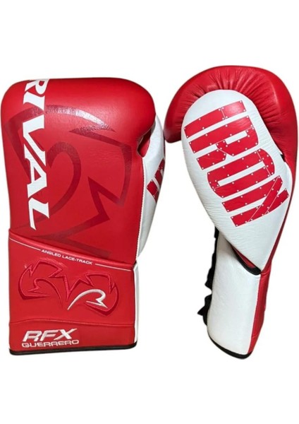 Rfx-Guerrero Custom Red Sparring Gloves İpli Boks Eldiveni
