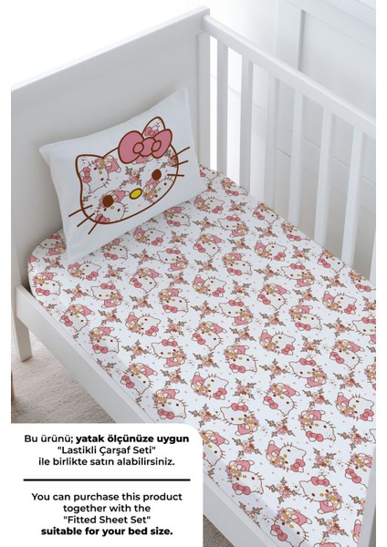 Bebek Boy Nevresim Takımı (100X150) - Cartoon Serisi - Hello Kitty Pattern