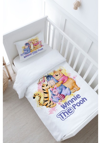 Bebek Boy Nevresim Takımı (100X150) - Cartoon Serisi - Winnie The Pooh
