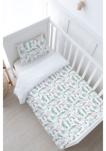 Bebek Boy Nevresim Takımı (100X150) - Iconic Serisi - Pamuk Şeker Bulutlar