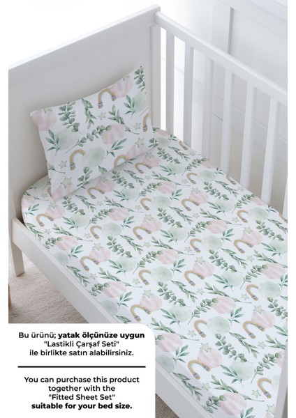 Bebek Boy Nevresim Takımı (100X150) - Iconic Serisi - Pamuk Şeker Bulutlar fırsatları