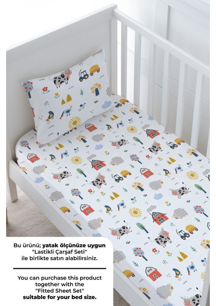 Bebek Boy Nevresim Takımı (100X150) - Iconic Serisi - Çiftlik Hayvanları fırsatları