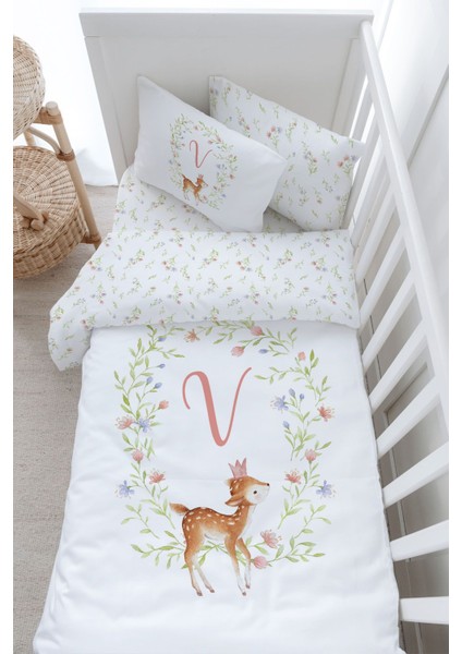 Bebek Boy Nevresim Takımı (100X150) - Little Deer Series - V Harfi indirimleri