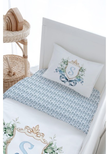 Bebek Boy Nevresim Takımı (100X150) - Blue Royal Series - S Harfi indirimleri
