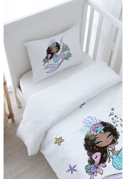 Bebek Boy Nevresim Takımı (100X150) - Iconic Serisi - Brunette Mermaid modelleri