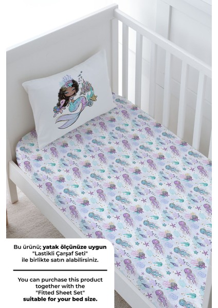 Bebek Boy Nevresim Takımı (100X150) - Iconic Serisi - Brunette Mermaid fırsatları