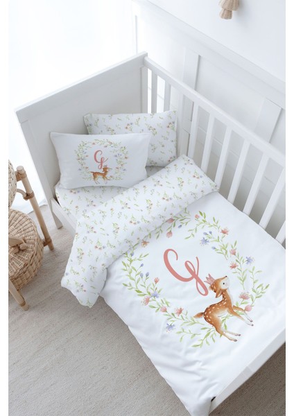 Bebek Boy Nevresim Takımı (100X150) - Little Deer Series - Gharfi