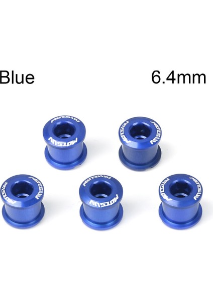 Mavi 6,4 mm Stili Pcs Alaşımlı Bisiklet Tekerleği Mtb Zincirleme Civata Paslanmaz Çelik Kolu Vidalı Zincir Tekerlek Ekibi Parçaları Dağ Bisikleti Aksesuarları (Yurt Dışından)
