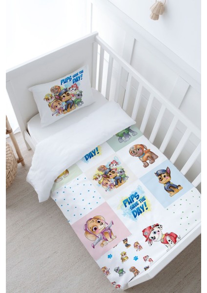 Bebek Boy Nevresim Takımı (100X150) - Cartoon Serisi - Paw Patrol Patchwork