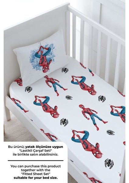 Bebek Boy Nevresim Takımı (100X150) - Cartoon Serisi - Örümcek Adam fırsatları