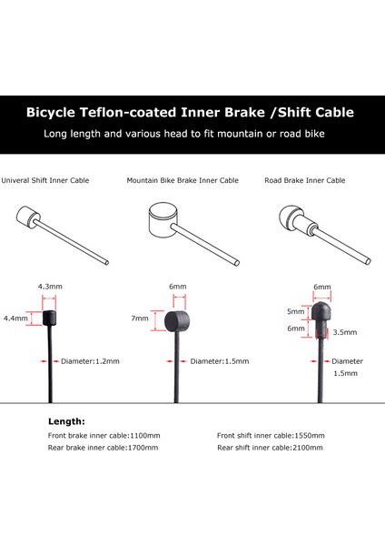 2100MM Stili Bisiklet Mtb Yol Bisikleti Vites Fren Ön Arka Aktarıcı Fren Kablosu Için Kaplama Tel (Yurt Dışından) modelleri