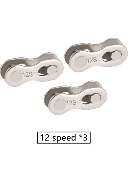 12 Hız Stili 3'lü Bisiklet Zincir Bağlayıcı Hızlı Bağlantı Ekleri Sihirli Düğmeler Metal Hızlı Bisiklet Açık Hava Mtb Bisiklet Parçası (Yurt Dışından)