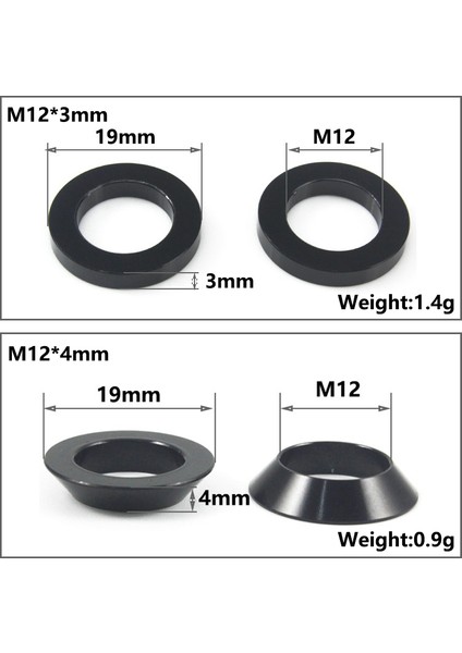 1 Adet M15X0.5MM Düz Stil Bisiklet Thru Eksen Yıkayıcı M12X Eksen Yıkayıcılar M12 Yıkayıcılar Göbekler Tüp Mil Skewers Yıkayıcılar Düz Konik Yıkayıcı (Yurt Dışından) indirimleri
