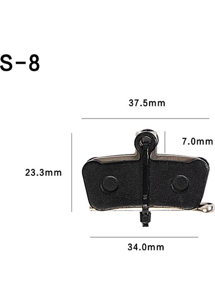 S8 Stili Hımo Z14 Z16 Z20 Bb Bb8 Bb7 Mtb Magura Bisiklet Bisiklet Bisiklet Disk Seramik Fren Pedleri Yarı Metalik Fren Pedleri (Yurt Dışından)