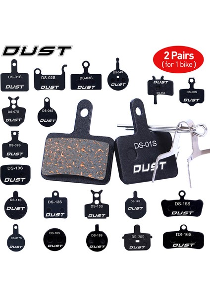 2 Çift DS-08S Stili 2 Çift 4 Adet Bisiklet Disk Fren Balatası Bike Hidrolik Disk Fren Balataları Yarı Metalik Bisiklet Fren Balataları Bb5 Bb7 Avid Sram Için (Yurt Dışından)
