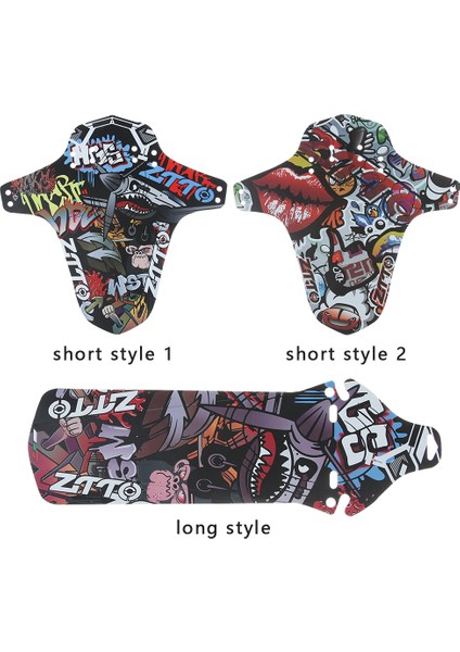 Yansıtıcı Sarı Stil 1 Adet Pc Mtb Bisiklet Renkli Desen Ön Arka Çamurluk Dağ Bisikleti Kısa Uzun Çamurluk Yol Bisikleti Çamur Temizleme Bisiklet Parçaları (Yurt Dışından) indirimleri