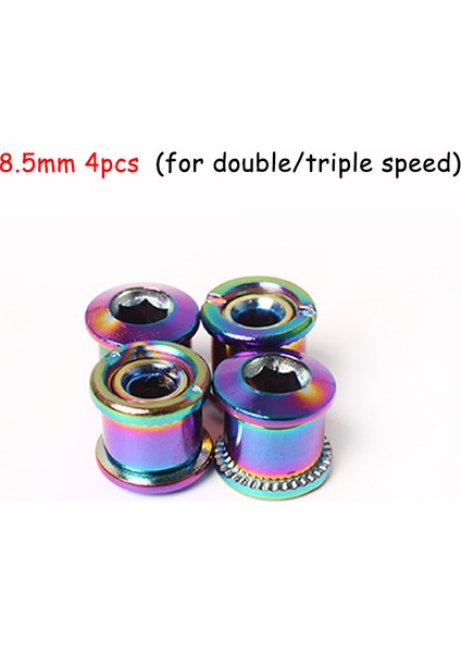 4pc 8.5 Renkli Stil Mtb Bisiklet Zincir Tekerlek Vidası Zincir Tekerleği Cıvata Plakası Diş Plakası Vidalı Krank Takımı Vidalı Dağ Bisikleti Parçaları (Yurt Dışından)