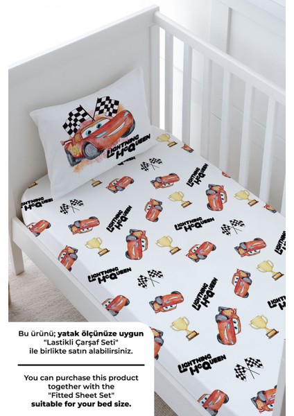 Bebek Boy Nevresim Takımı (100X150) - Cartoon Serisi - Şimşek Mcquenn