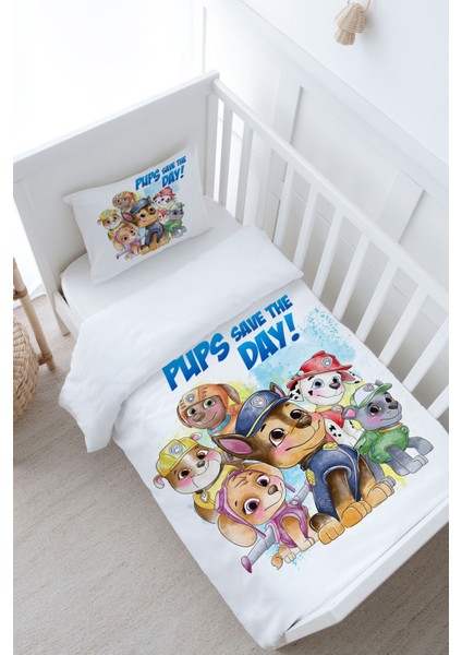 Bebek Boy Nevresim Takımı (100X150) - Cartoon Serisi - Paw Patrol