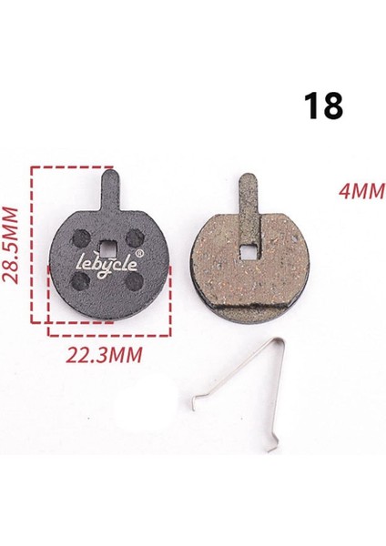 No.18 Tarzı Çoklu Stil Dağ ve Yol Bisiklet Parçaları Için Evrensel Mtb Dağ Bisikleti Fren Balataları Çifti Bisiklet Fren Diski (Yurt Dışından)