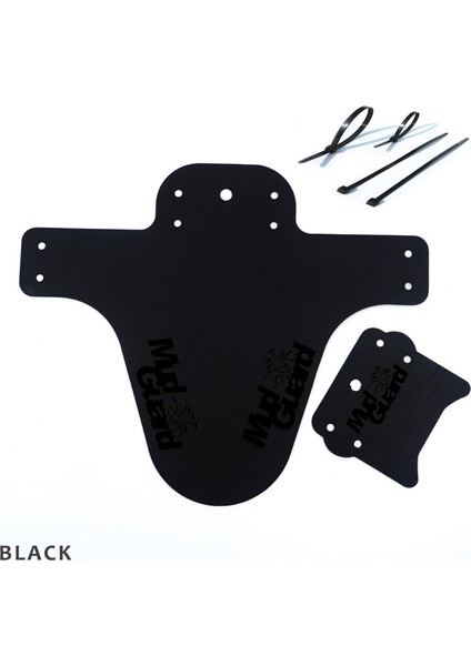 Siyah Stil Yeni Bisiklet Çamurlukları Plastik Renkli Ön Arka Bisiklet Çamurluğu Dağ Bisikleti Kanatları Çamurluk Bisiklet Aksesuarları Için (Yurt Dışından)