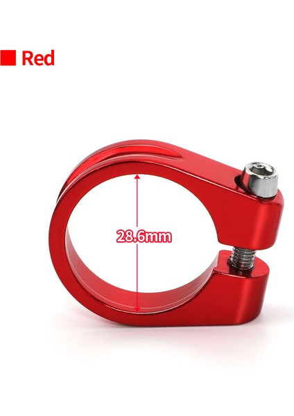28,6 mm Kırmızı Kelepçe Stili Alüminyum Alaşım Bisiklet Koltuk Boru Kelepçesi Mtb Bisiklet Koltuk Boru Klipsi Bisiklet Parçaları Bisiklet Sele Koltuk Kelepçesi (Yurt Dışından)