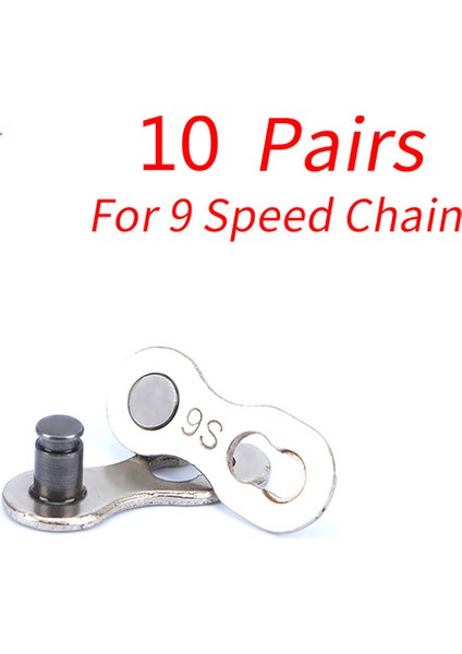 9 Hız Stili 10 Çift Bisiklet Zincir Hızlı Bağlantı Konnektör Kilidi Seti Mtb Yol Bisikleti Güç Zinciri Hızlı Salınım Tokası (Yurt Dışından)