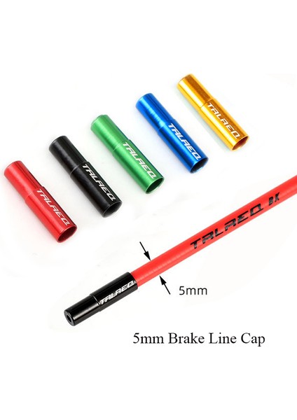 10 Adet 5mm Siyah Stil Alüminyum Alaşımlı Bisiklet Kablosu Kapağı Tb Dağ ve Yol Bisikleti Vites Fren Kablosu Uçları Hat Kapak Tel Tüp Fişleri (Yurt Dışından) indirimleri