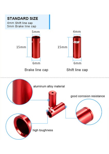4mm Shift-Mavi Tarzı Mtb Yol Bisikleti Fren Vites Kablo Koruma Kapakları - Evrensel Aksesuarlar (Yurt Dışından) fırsatları